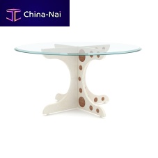 Marble base table MA - MIcontemporaryglassround
