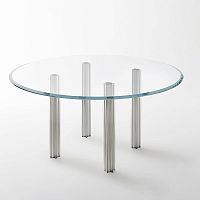 Contemporary table STARLIGHTcrystalroundsquare