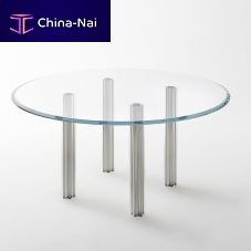 Contemporary table STARLIGHTcrystalroundsquare