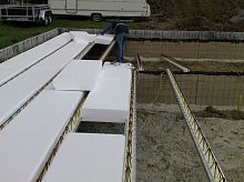 Structural floor with girder-slabs steelconcretepolystyrene interjoist