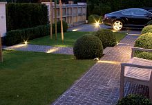 Garden bollard light COURBES OUT : UNOcontemporarymetalLED