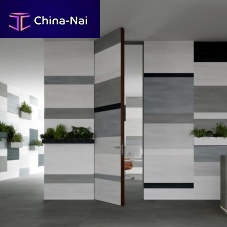 Interior door INFINITO 10woodenglassanodized aluminum