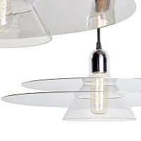 Pendant lamp CYMBALchromed metalcontemporarycorded