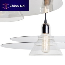 Pendant lamp CYMBALchromed metalcontemporarycorded