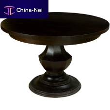 Traditional dining table NAINAwoodenwooden baseround