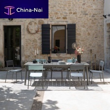 Contemporary table ORON steelsteel baserectangular