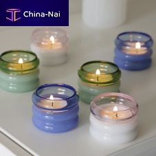Borosilicate glass tealight holder Bubblehome