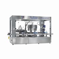 PET bottle filling and stopering machine for glass bottlesfor crown capscork