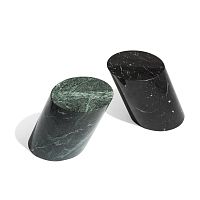 Contemporary side table MERCERmarblemarble baseoval