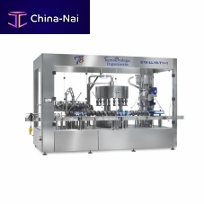 PET bottle filling and stopering machine for glass bottlesfor crown capscork