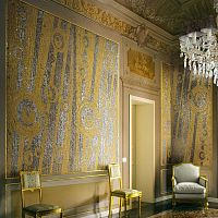 Indoor mosaic tile GOLDpoolbathroomkitchen