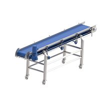 PU conveyor belt FB 04-30nub topfor the food industryblue