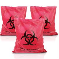 Medical waste packaging pouch cardboard
