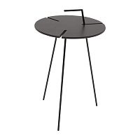 Contemporary side table STOKMDFsteelround