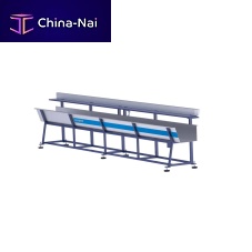 Conveyor accumulating table unloading