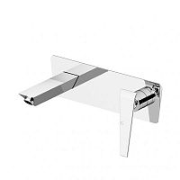 Washbasin mixer tap BOOMERANG: 4535wall-mountedchromed metalbathroom