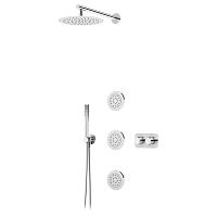 Built-in shower set VENUScontemporarywith hand showerrain