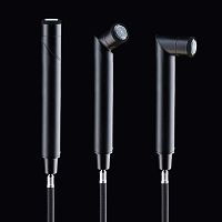 Cylindrical hand shower B00950chromed metalcontemporarycolorless