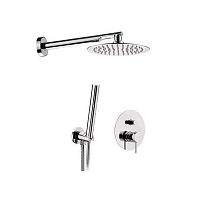 Wall-mounted shower set 17BUMTX20contemporarywith hand showerrain