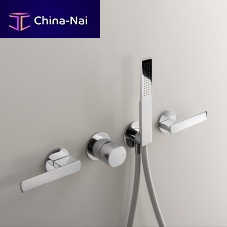 Double-handle shower mixer tap AYL35wall-mountedbuilt-inthermostatic