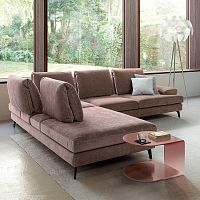 Modular sofa landacornercontemporaryfabric