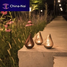 Stainless steel candle holder GROWDROP MsteelCOR-TEN® steel