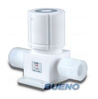 Needle valve shut-offchemical-resistantPTFE