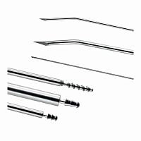 Laparoscopic suction cannula curvedstainless steel
