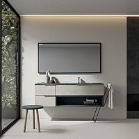 Wall-mounted bathroom mirror Filocontemporaryrectangularwooden