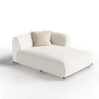 Contemporary daybed Davosfabricaluminumaluminum base