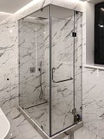 Walk-in shower cubicle glassswingrectangular