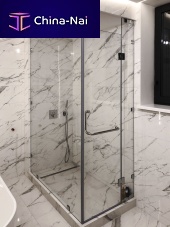 Walk-in shower cubicle glassswingrectangular
