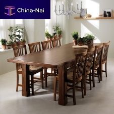 Traditional table CASALEsolid woodwood veneerparticle board