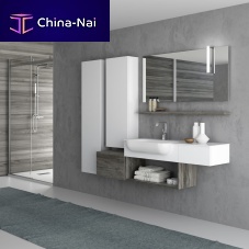Wall-hung washbasin cabinet ZEUS: 50 / 220 woodenSolid Surfacecontemporary