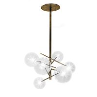 Pendant lamp BOLLEbrassblown glasscontemporary