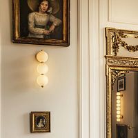 Contemporary wall light BOUCLE D�OREILLEindoorbrassblown glass