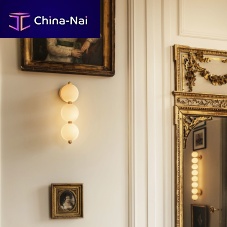 Contemporary wall light BOUCLE D�OREILLEindoorbrassblown glass