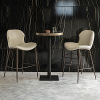 Contemporary bar chair RACHELindoorfabricleather