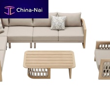 Contemporary coffee table RIVAteakwooden baserectangular