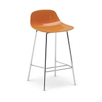 Contemporary stool PURE LOOP MINIpolypropylenechrome steel base