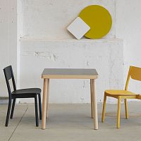 Contemporary table Nicoashplywoodwooden base
