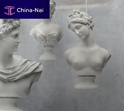 Pendant lamp STATUE: GODDESS/HERO/MUSEmarbletraditionalcorded