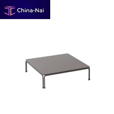 Contemporary coffee table Ari 1314HPLsteel basesquare