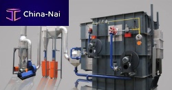 Building site waste recycling unit