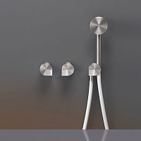 Double-handle shower mixer tap DET34Yfor bathtubwall-mountedbuilt-in