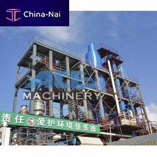 Vacuum evaporator forced circulationprocessfor liquids