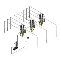 Centralized pneumatic conveying system SMARTCONVEYvacuumfor vacuum pumps