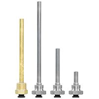 Threaded thermowell 039 seriesbrassstainless steelfor temperature sensors
