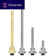 Threaded thermowell 039 seriesbrassstainless steelfor temperature sensors