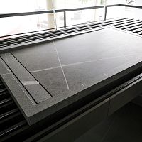 Rectangular shower base HYDRAraisedceramicnon-slip